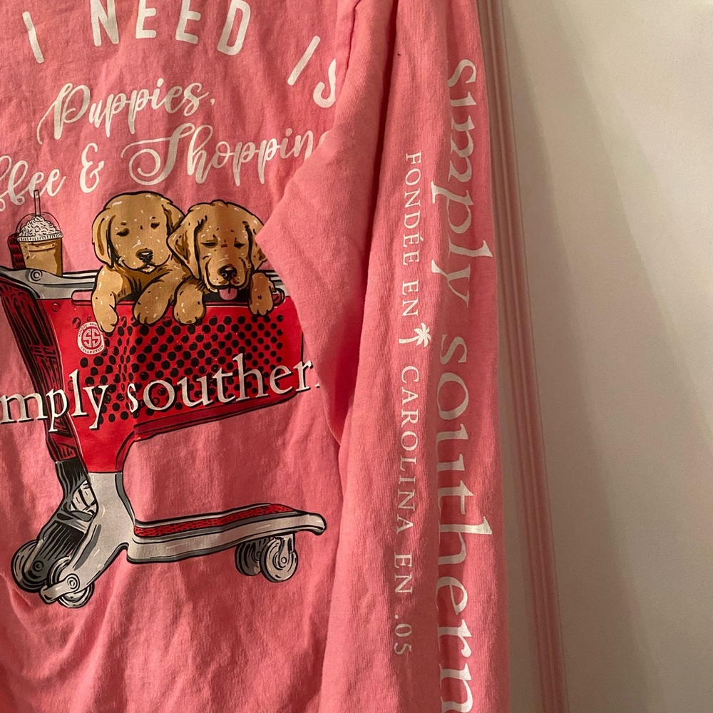 Simply Southern Pink Long Sleeve Shirt - Picture 4 of 4